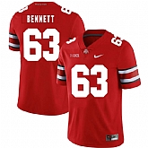 Ohio State Buckeyes 63 Michael Bennett IV Red Nike College Football Jersey Dzhi,baseball caps,new era cap wholesale,wholesale hats